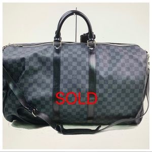 Louis Vuitton Damier Graphite Keepall Duffle 55